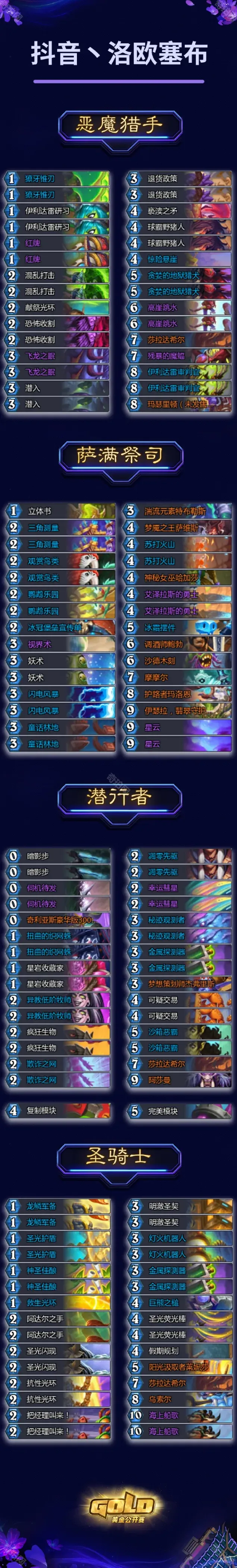 炉石传说卡组