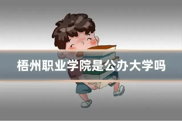 梧州职业学院是公办大学吗