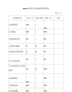 会务费