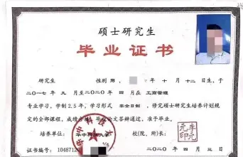 毕业证书