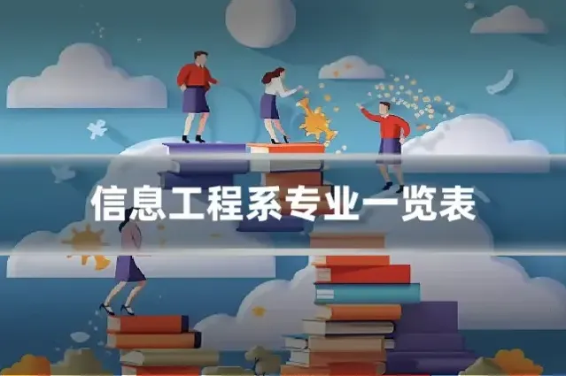信息工程系专业一览表