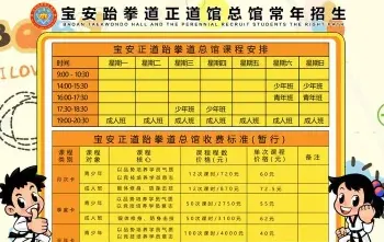 跆拳道学费
