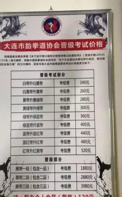 跆拳道学费