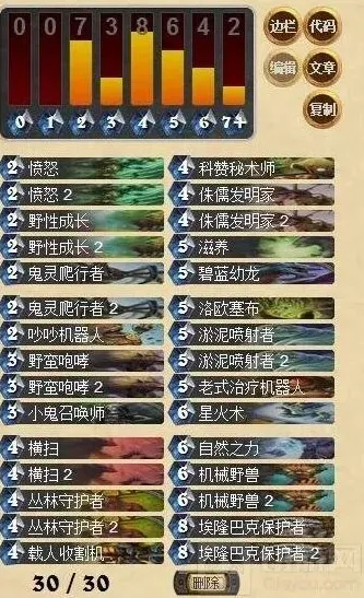 炉石传说德鲁伊卡组