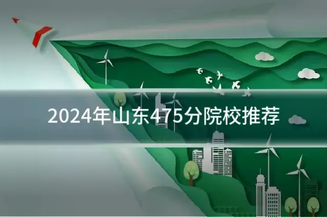 2024年山东475分院校推荐