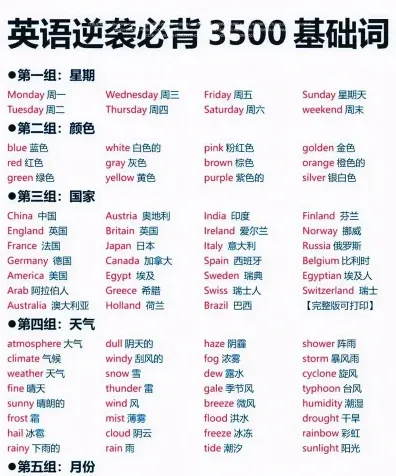 单词