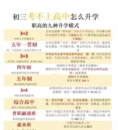考不上高中