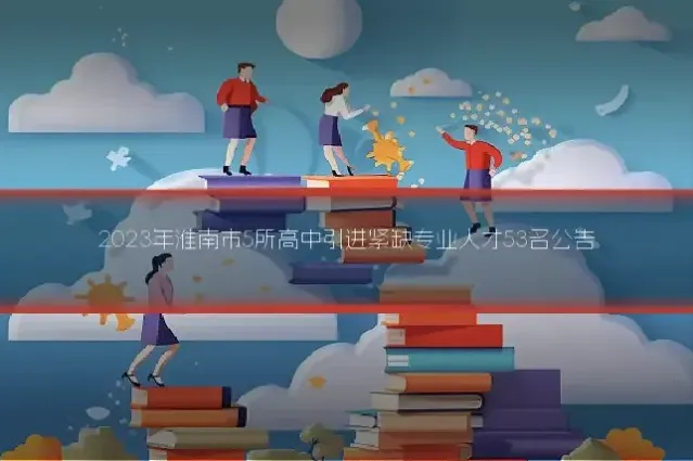 2023年淮南市5所高中引进紧缺专业人才53名公告