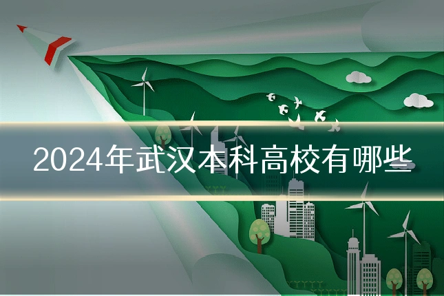 2024年武汉本科高校有哪些