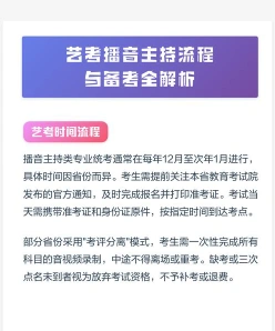 播音主持艺考