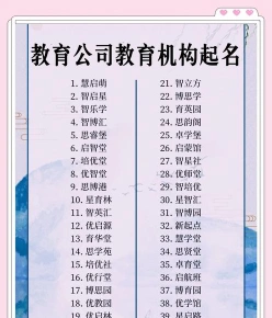教育培训公司