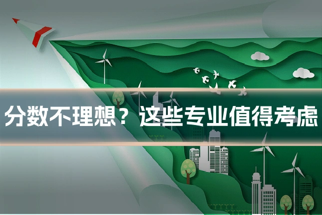 分数不理想?这些专业值得考虑