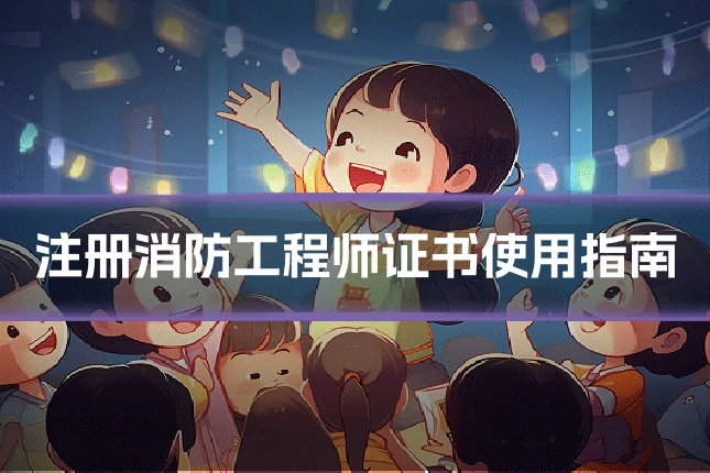 注册消防工程师证书使用指南