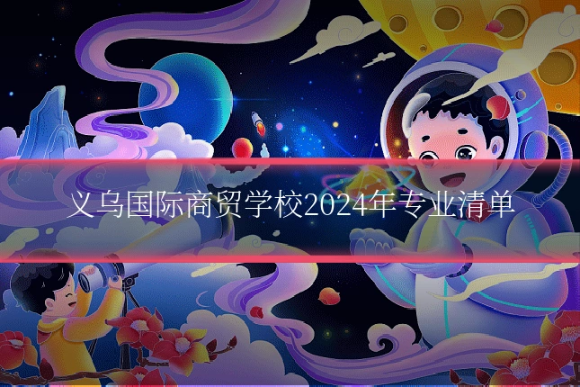 义乌国际商贸学校2024年专业清单