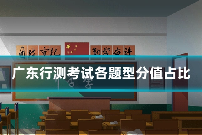 广东行测考试各题型分值占比
