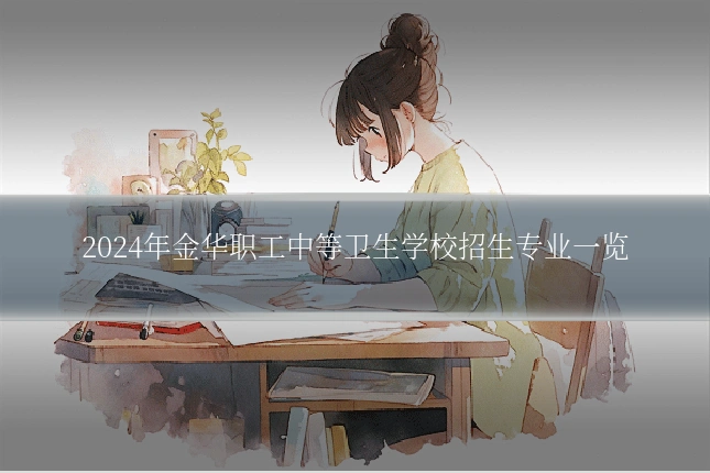 2024年金华职工中等卫生学校招生专业一览