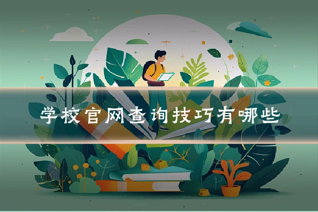 学校官网查询技巧有哪些