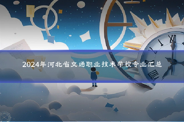 2024年河北省交通职业技术学校专业汇总