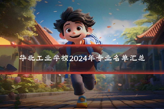 华北工业学校2024年专业名单汇总