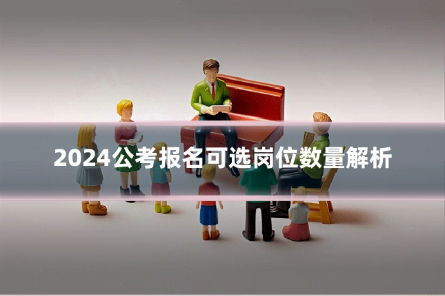 2024公考报名可选岗位数量解析