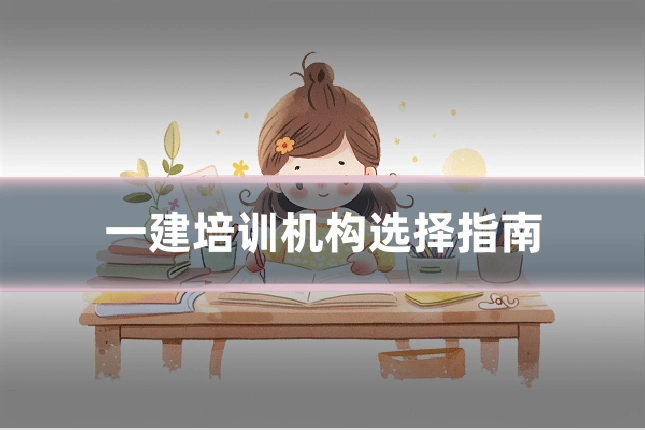 一建培训机构选择指南