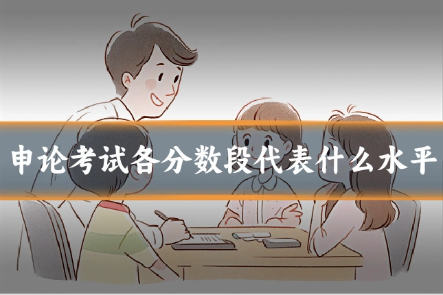 申论考试各分数段代表什么水平