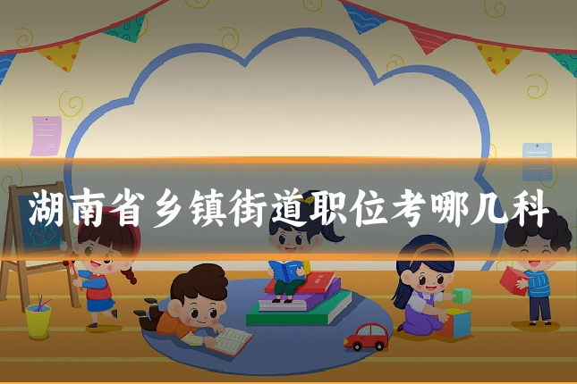 湖南省乡镇街道职位考哪几科