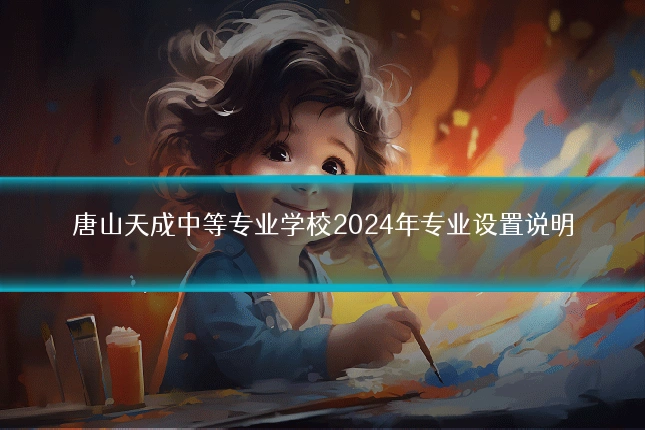 唐山天成中等专业学校2024年专业设置说明