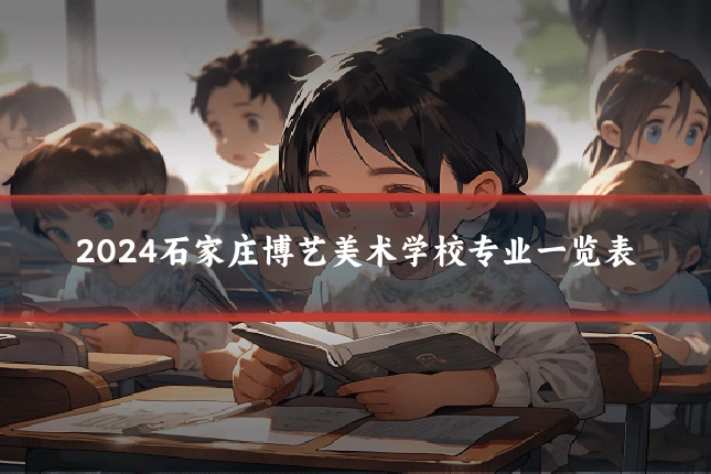 2024石家庄博艺美术学校专业一览表
