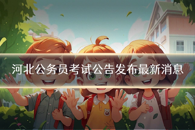 河北公务员考试公告发布最新消息