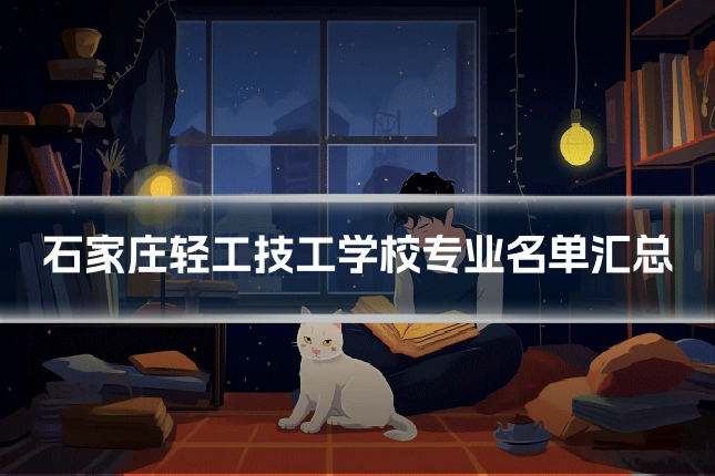 石家庄轻工技工学校专业名单汇总