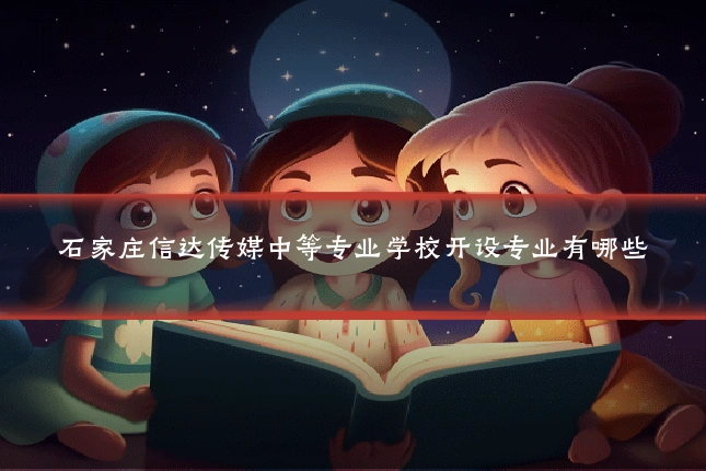 石家庄信达传媒中等专业学校开设专业有哪些
