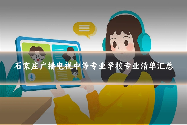石家庄广播电视中等专业学校专业清单汇总