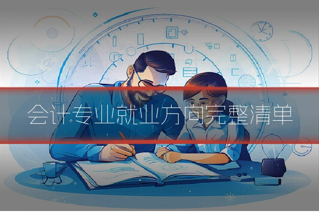 会计专业就业方向完整清单