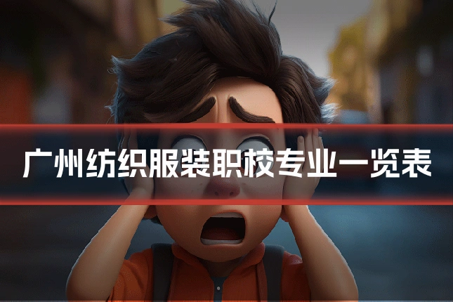 广州纺织服装职校专业一览表