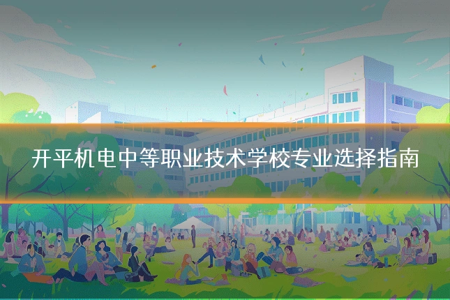 开平机电中等职业技术学校专业选择指南