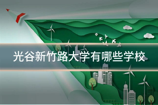 光谷新竹路大学有哪些学校