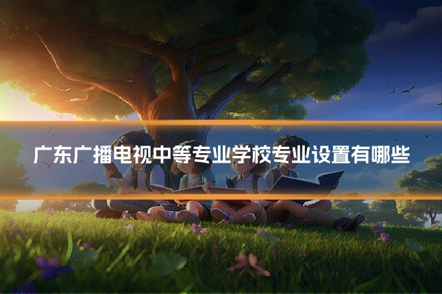 广东广播电视中等专业学校专业设置有哪些