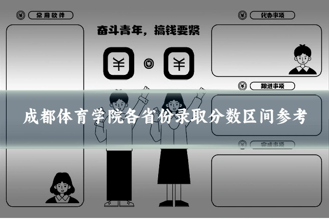 成都体育学院各省份录取分数区间参考