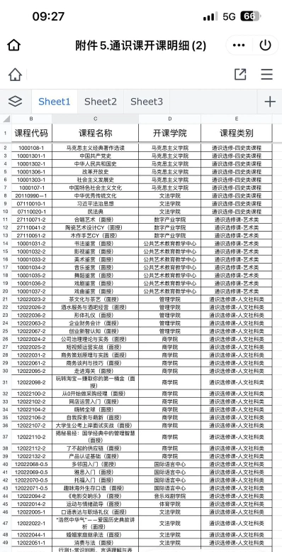课程
