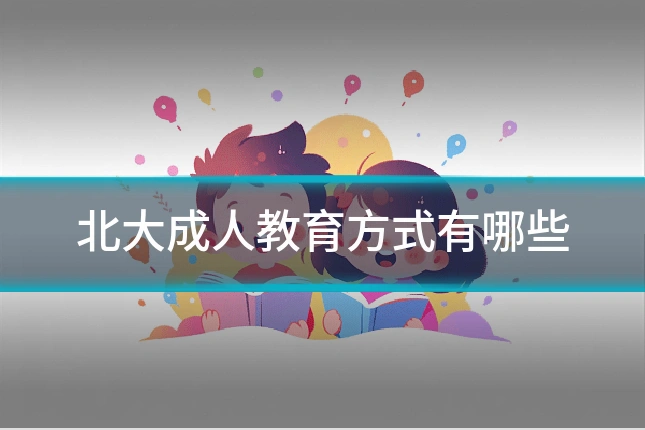 北大成人教育方式有哪些