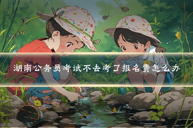 湖南公务员考试不去考了报名费怎么办