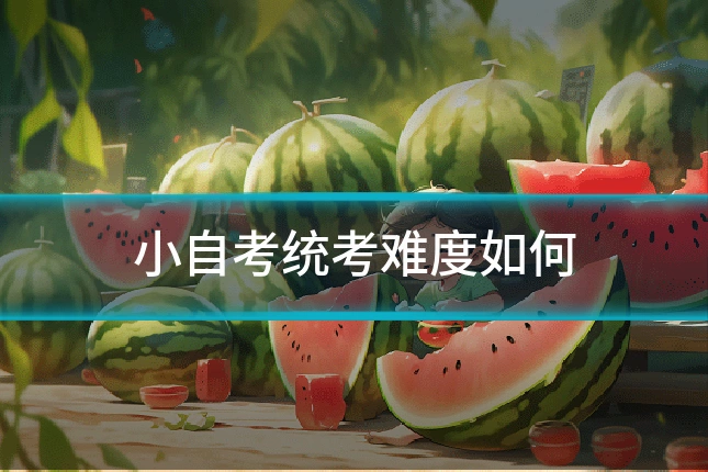 小自考统考难度如何