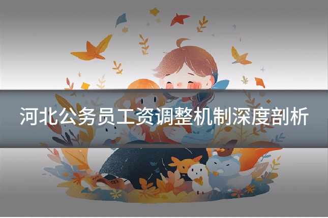 河北公务员工资调整机制深度剖析
