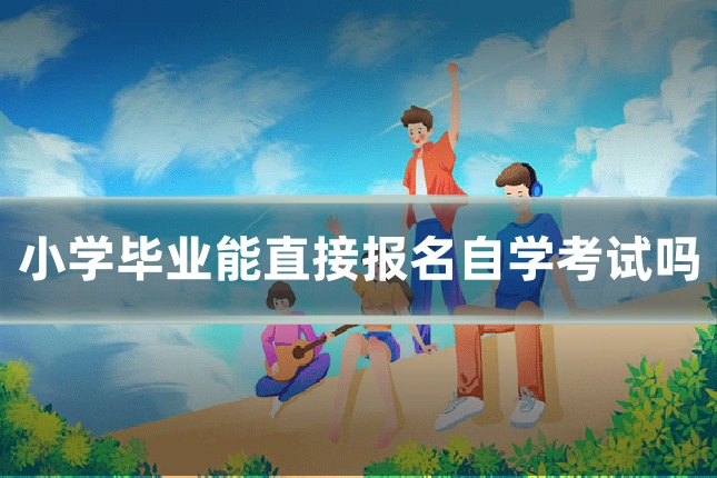 小学毕业能直接报名自学考试吗