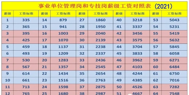 事业单位工资