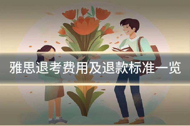 雅思退考费用及退款标准一览