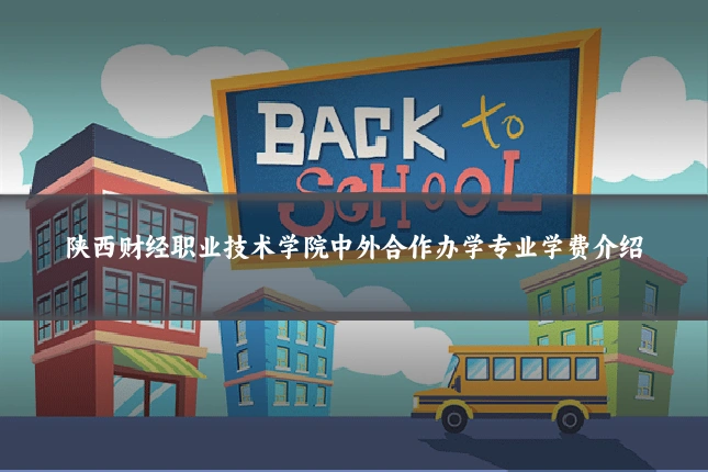 陕西财经职业技术学院中外合作办学专业学费介绍