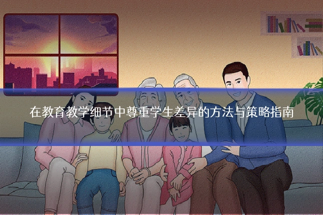 在教育教学细节中尊重学生差异的方法与策略指南