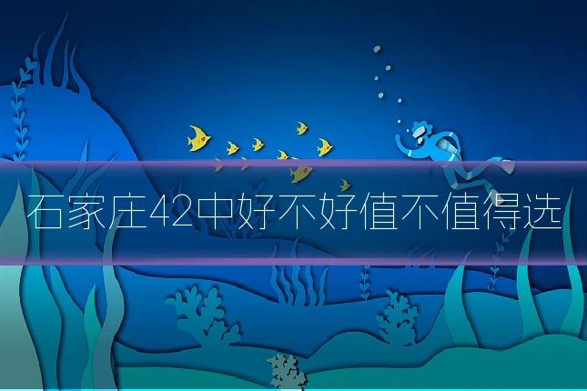 石家庄42中好不好值不值得选
